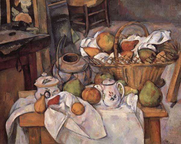 Still Life with Ginger Pot, Paul Cezanne